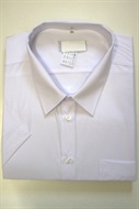 4183 Košile bílá, luxusní,  kr. ruk., vel.52