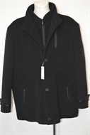 4482 Pánský černý zimní flaušový kabátek, v.72