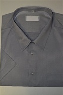 4426 Pánská šedá společ košile s plast. vzorkem, kr. rukáv, vel. 47,56