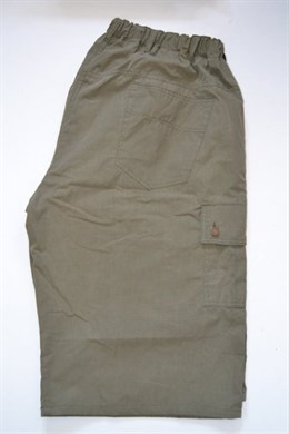 4522 Khaki kraťasy - kapsáče, do gumy - obvod pasu: 120 - 130 cm