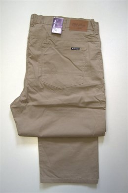 4631 Pánské letní béžové kalhoty, klasický střih, pas 132,142  cm