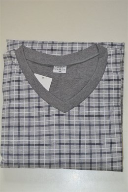 4072 Pyžamo bavlněné dl. rukáv + dl nohavice, vel. 3XL - 10XL