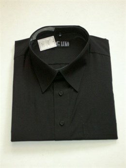 4412 Černá košile s dlouhým rukávem, vel. 46, 48, 50, 52, 54, 56