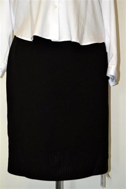 1634  Dámská černá sukně s plastickým vzorem - vel. 54