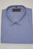 4161 Pánská košile, šedo-modrá, v. 49