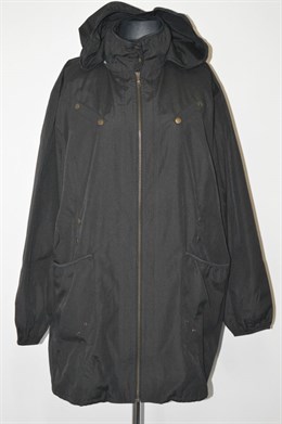 1153 Černý bundo-kabátek na zip, boky 154 cm