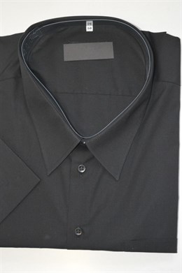 4155 MAXI košile černá, kr.. rukáv, vel.58,60,62