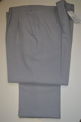4642 šedé tesilové kalhoty, pas 130 cm