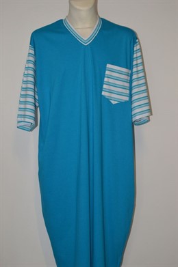 4270 Pánská noční košile, tykrysová, kr rukáv, hrudník 140-200 cm