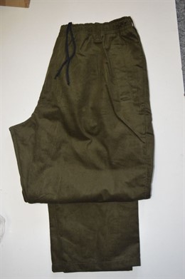 4463 khaki manžestrové kalhoty do gumy,4XL