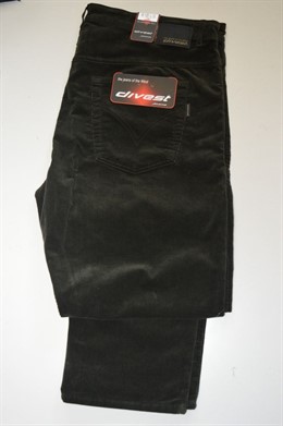 4163 Manžestrové khaki kalhoty, pas110 - 134 cm