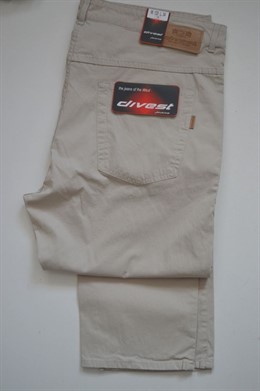 4472 Pánské letní béžové kalhoty 122-136 cm