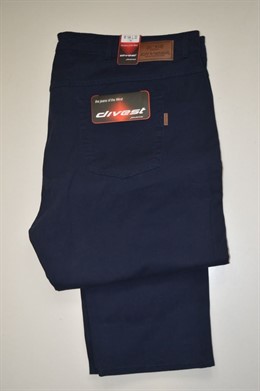 4519 Pánské tm. modré kalhoty, pas 124-126 cm
