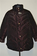 1004 Dámská, zimní bunda, s kapucí, barva: borůvková, vel. 56