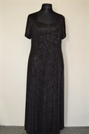 14 Černé společenské šaty s křidélkovým  rukávem - vel. XL, 2XL