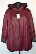 1476 Dámský jarní luxusní kabátek, odlehčený, s odepínací kapucí, v. 58,60