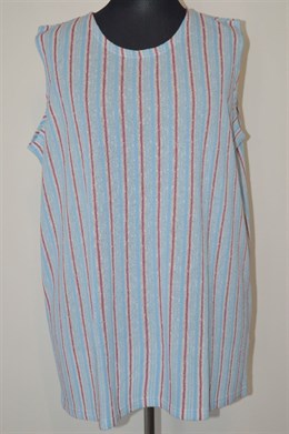1548 úpletový top, pruhovaný, vel. 4XL