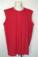 4336 Pánské triko bez rukávů, červené, černé,  hrudník 140 cm