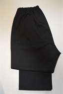 1324 Dámské černé kalhoty do gumy, boky 130-220 cm