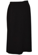 1456 Dámská, černá sukně, vel.: 58, s podšívkou
