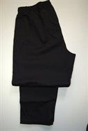 4464 Outdoorové černé pohodlné kalhoty, do gumy, 130-190cm