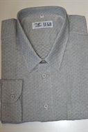 4172 Pánská košile šedá se vzorkem, dl. rukáv, vel. 50
