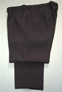 4478 Pánské společenské kalhoty, černo-hnědé, pas 112,124  cm