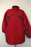 4622 Pánská zimní bunda červená, na zip, kapuce, 2XL