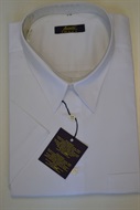 4164 Pánská bílá společenská košile, s kr. ruk. vel 51