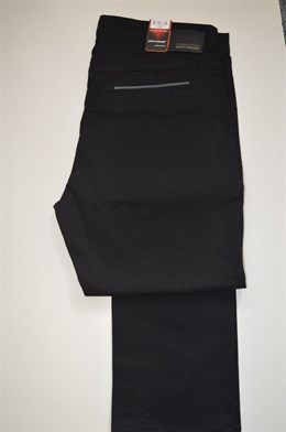 4455 Kalhoty černé plátěěné, pas 110cm