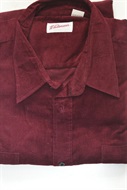 4174 Luxusní manžestrová  košile, dl. rukáv, vel. 47/48