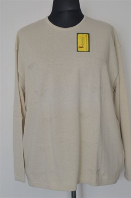 1594 Dámský krémový svetřík,5XK