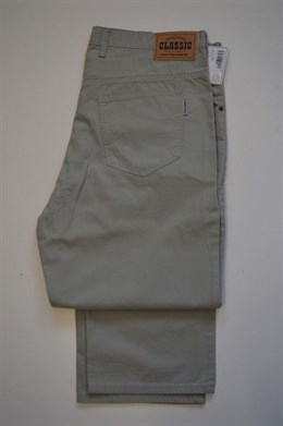 4452 Pánské šedé kalhoty, prodloužené, pas 108 cm