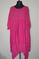 1202 Dámské růžovéf šaty, vel. UNI