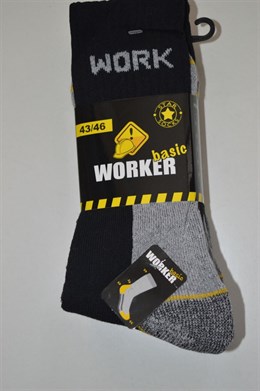 4076 pracovní froté ponožky, 3 páry, 39-43, 43-46