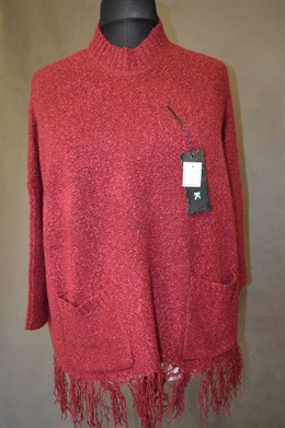 1382 Dámský svetřík s třásněmi,2XL