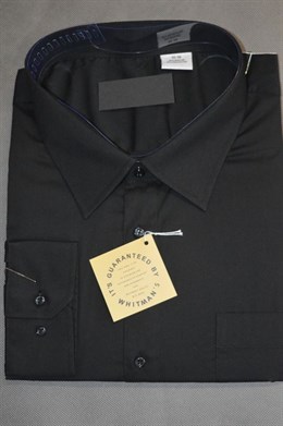 4090 Pánská černá  košile dl.ruk.48-56