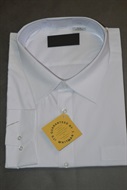 4450 Pánská bílá společenská košile , dl. rukáv - vel. 46-56