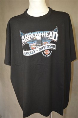 4531 Pánské triko, černé s potiskem,6XL