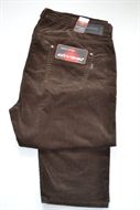 4470 Manžestrové kalhoty tm. hnědé  pas: 108 cm